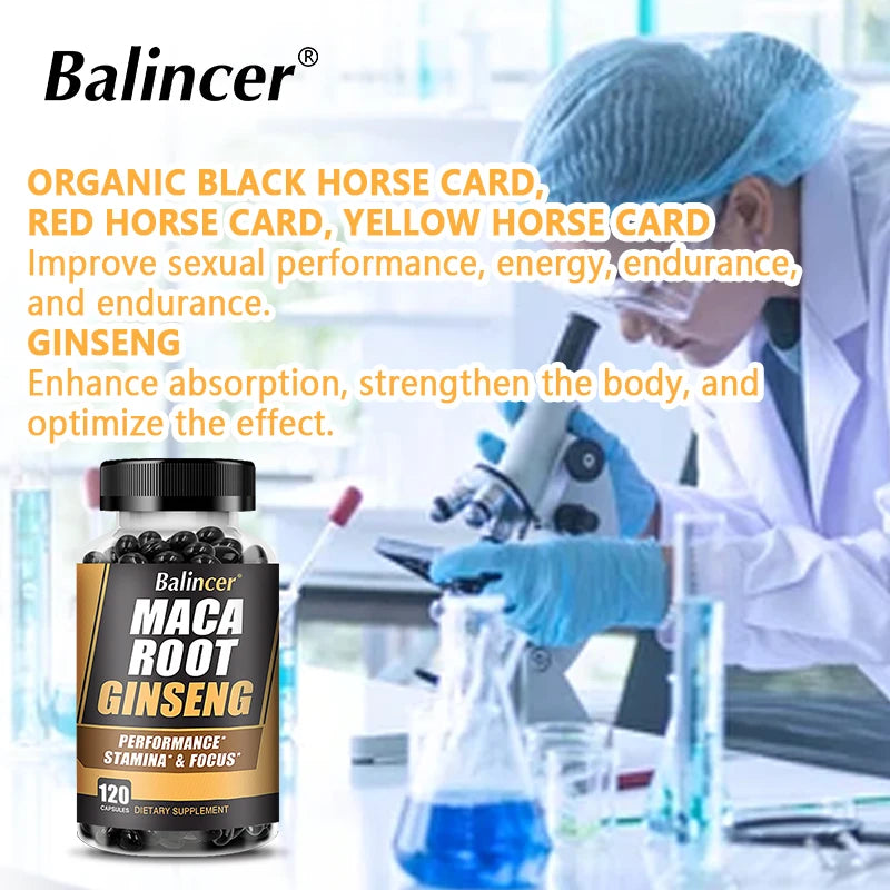 Natural Maca Extract - Aids endurance and strength, mood, performance supplement