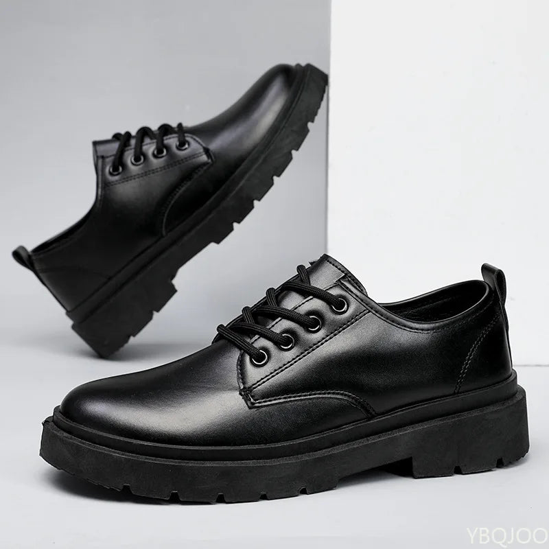 Men Business Shoes Spring Autumn New Formal Leather Shoes Casual Fashion Sports Shoes Social Elegance Trendy Flat Shoes Zapatos