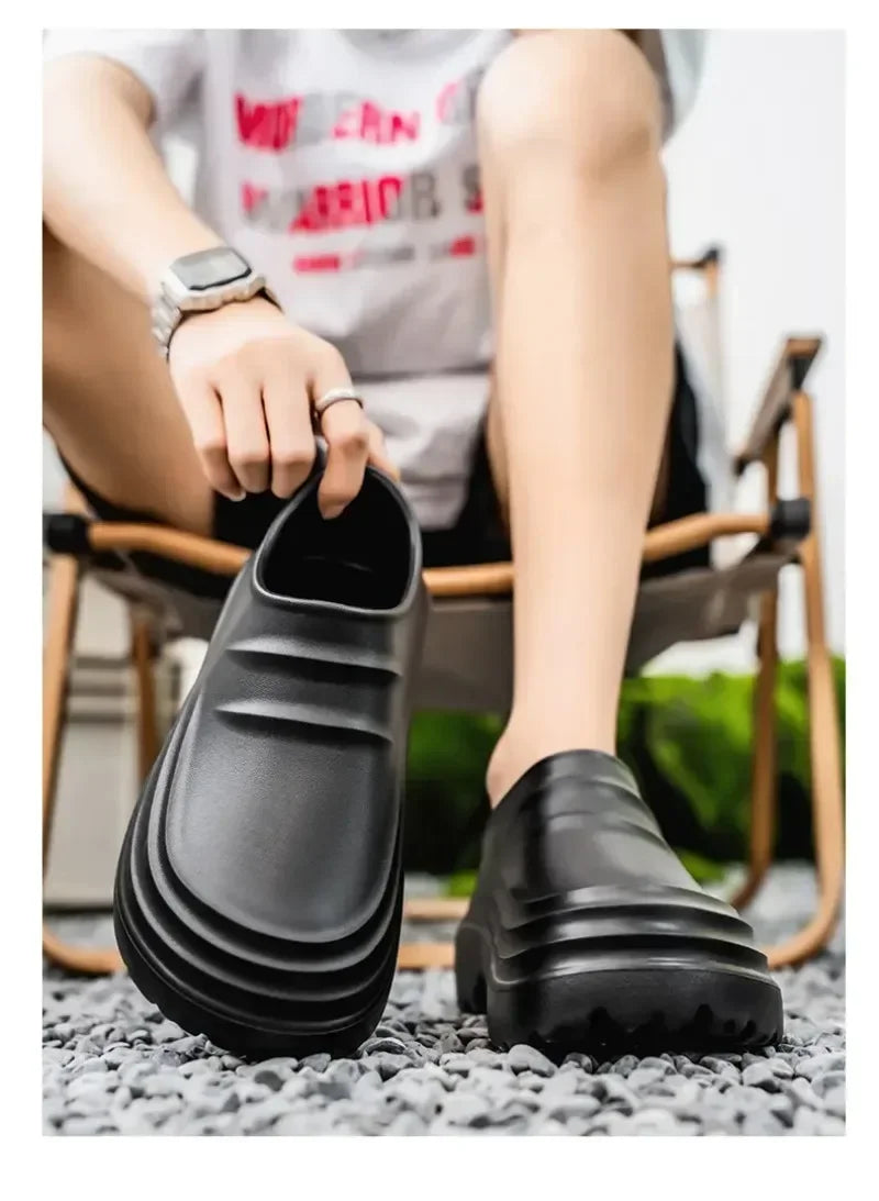 Women's and men's Waterproof Shoes for Summer Spring and Autumn Couple's Kitchen Chef Shoes Nurse Teacher work shoes Man Sandals
