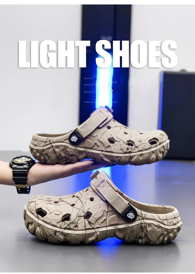 Men Slippers High Quality Classic Outdoor Anti-Slip Garden Shoes Lightweight Fashion Casual Sandals Sandals for Men Platform