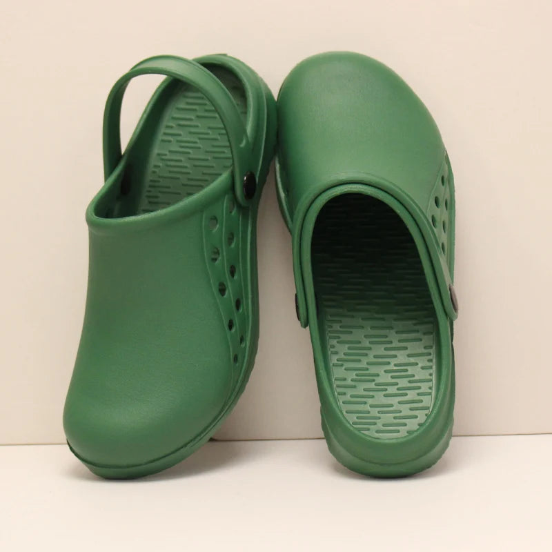 Unisex Scrub Clogs Nurse Medical Shoes EVA Ultra Light Anti Slip On Hospital Doctor Slippers Sandal Nursing Clog X06