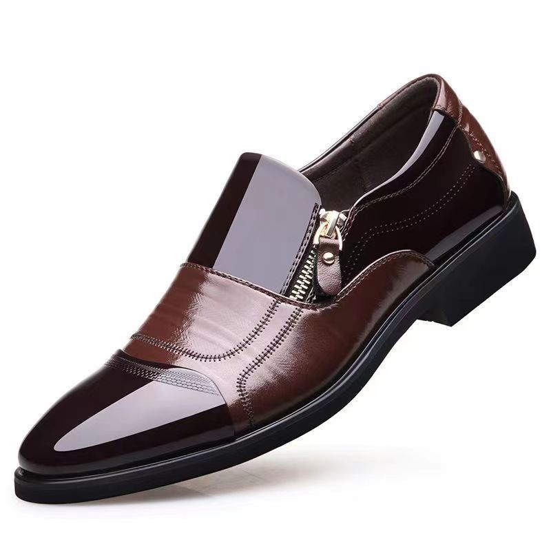 Shoes for Men Shoes Leather Shoes Business Dress Shoes All-Match Casual Shock-Absorbing Wear-Resistant Footwear Chaussure Homme