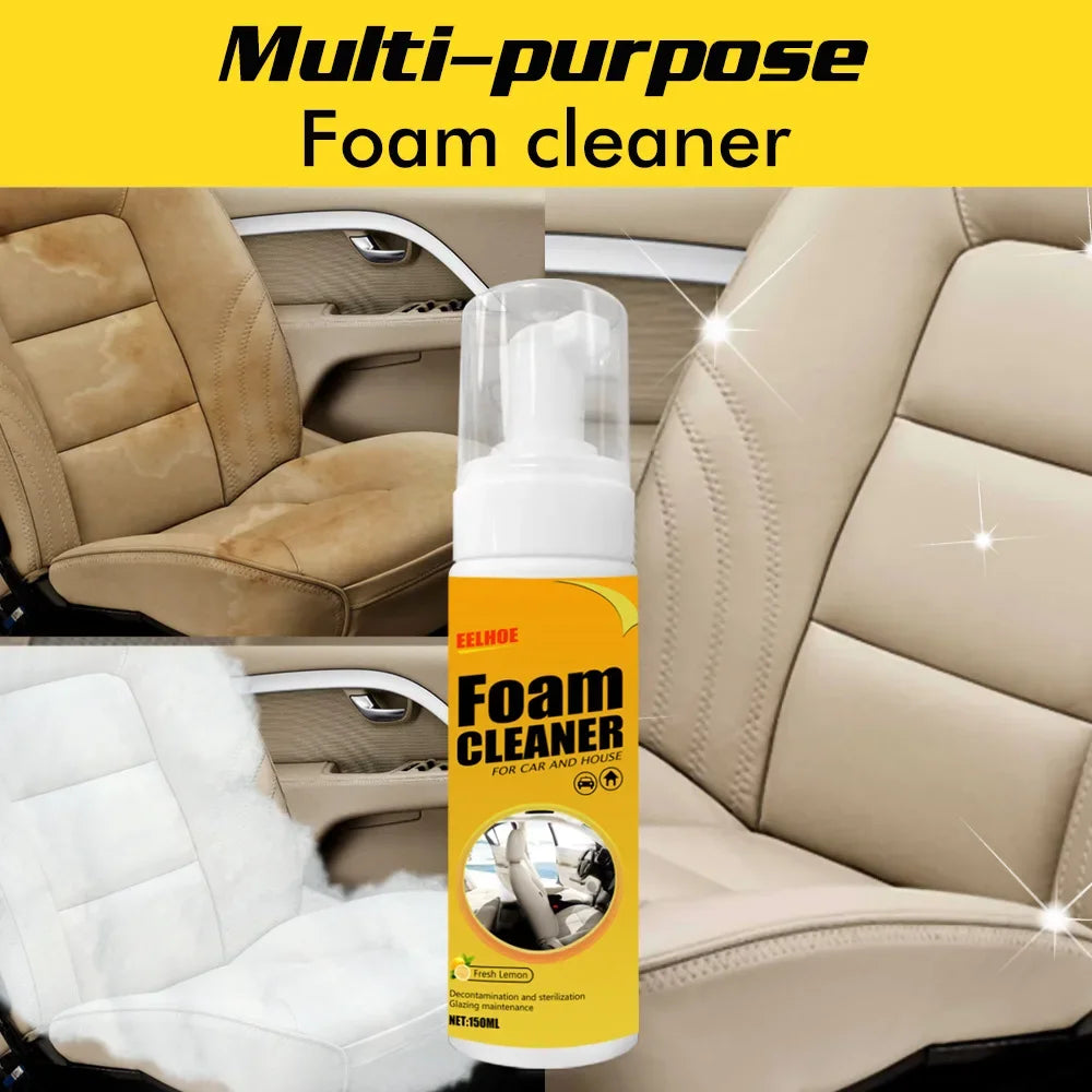Multi-Purpose Foaming Cleaner Leather Cleaner Remover Spray Car Interior Household Stain Remover Car Cleaning Tools