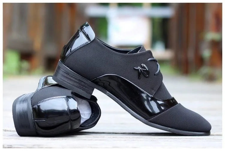 2026 New Men's Shoes Men Dress Shoes Leather Breathable Leisure Business Canvas Formal Shoes Men zapatos de hombre