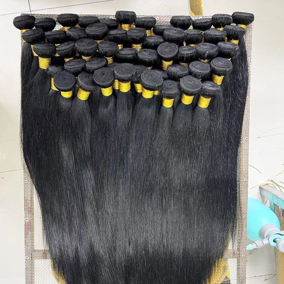 Straight Human Hair Bundles 100% Human Hair 32 40 Inch Bundles Human Hair Extensions Burmese Raw Human Hair 1/2/3/4 Bundles