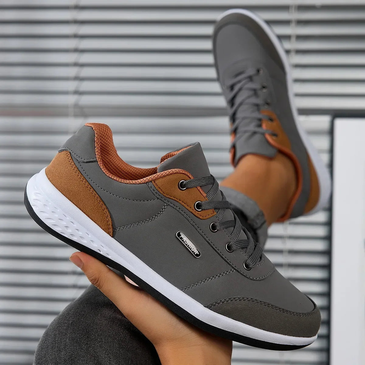 New Men Shoes Spring Autumn Waterproof Walking Sneakers Leisure Male Leather Sports Shoes Non-Slip Footwear Tennis for Men