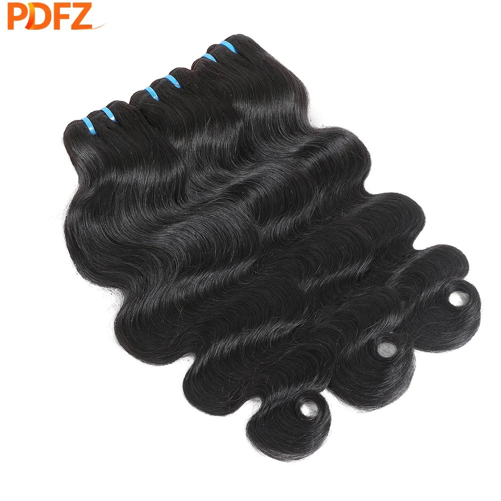 Body Wave Human Hair Bundles 16A Double Drawn 100% Human Hair Brazilian Virgin Human Hair Extensions For Women Cheap Human Hair