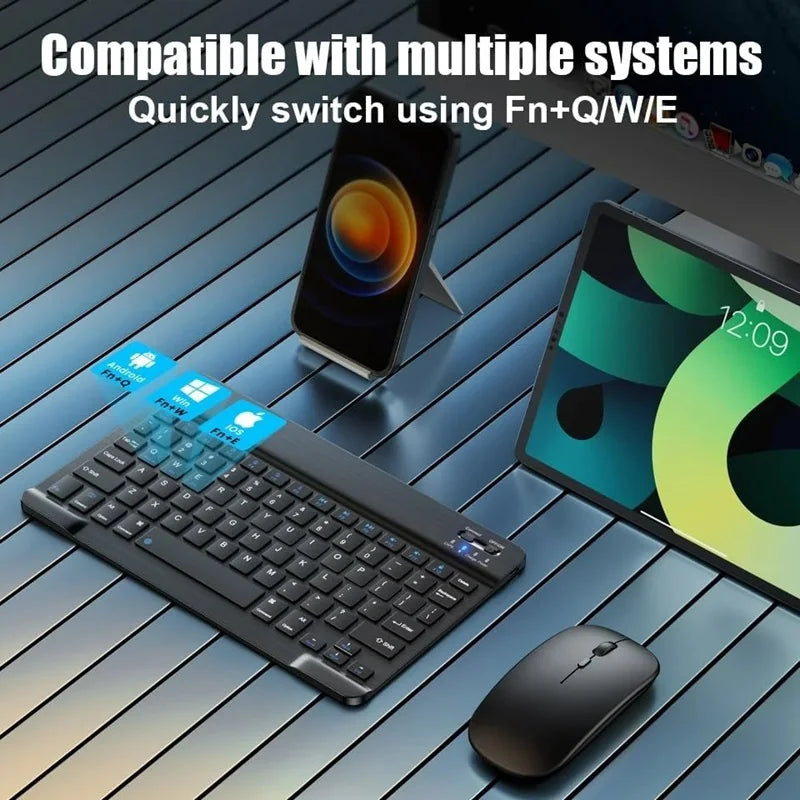 Bluetooth Wireless Keyboard Mini Keyboard For Laptop Tablet Phone Ipad Xiaomi Rechargeable Gaming Keyboard Android iOS Windows