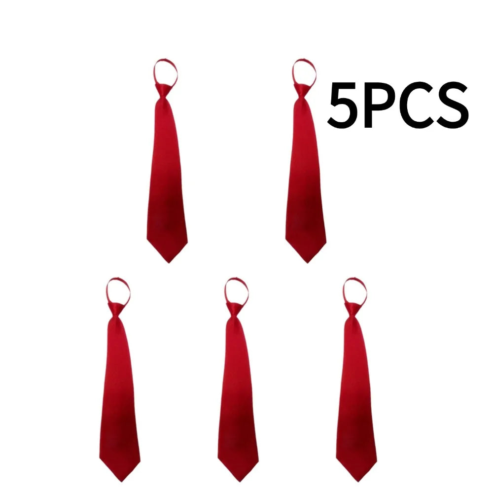 Unisex Zipper Tie For Man Woman Black Clip On Men Tie Security Ties For Clothes Neckties Uniform Suit Ties for Wholesale