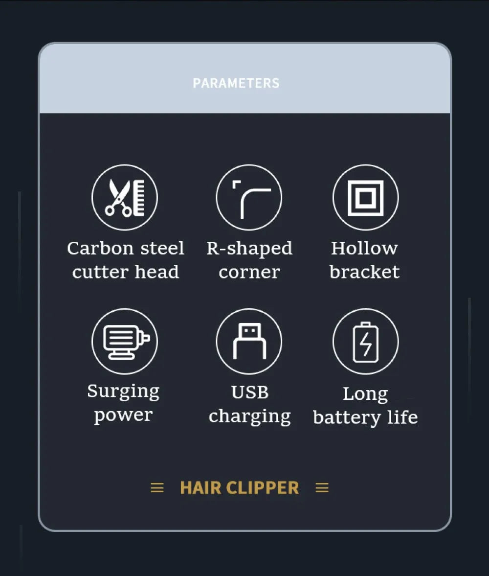 Kemei 762 metal hair trimmer for men professional beard hair clipper electric hair cutting machine rechargeable