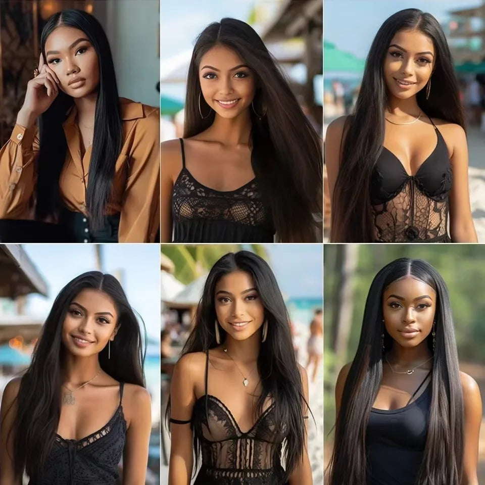 Straight Human Hair Bundles 100% Human Hair 32 40 Inch Bundles Human Hair Extensions Burmese Raw Human Hair 1/2/3/4 Bundles