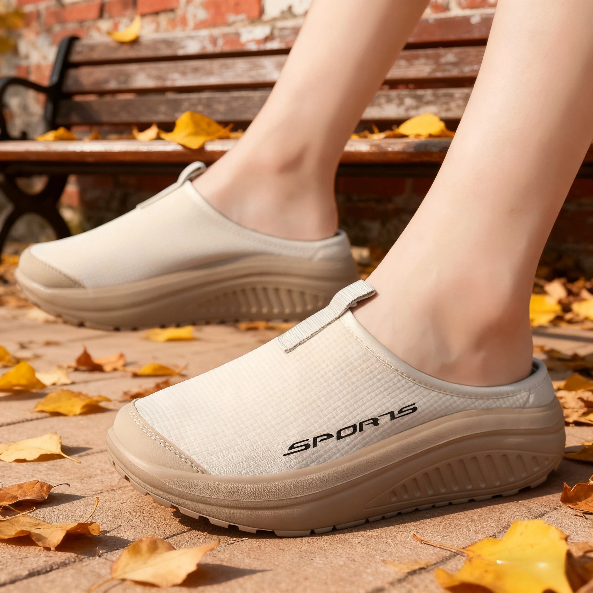 Men's and Women's Walking Shoes Lightweight and Comfortable Platform Wheels Slippers Cheap Breathable Casual Flat Shoes 2025