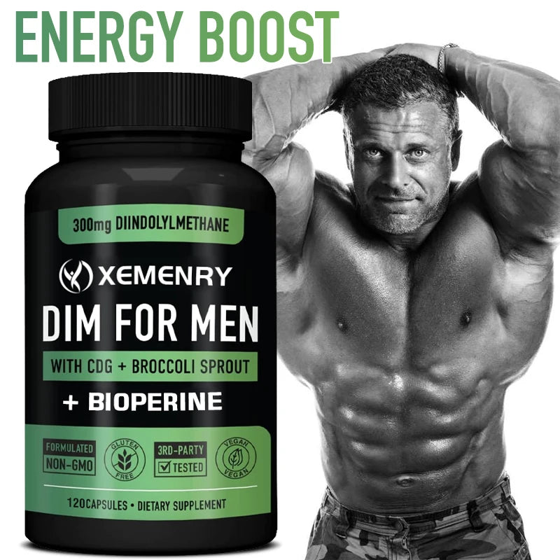 DIM Capsules - Support Fat Metabolism, Increase lean Muscle, Increase Muscle Strength, Improve Athletic Performance