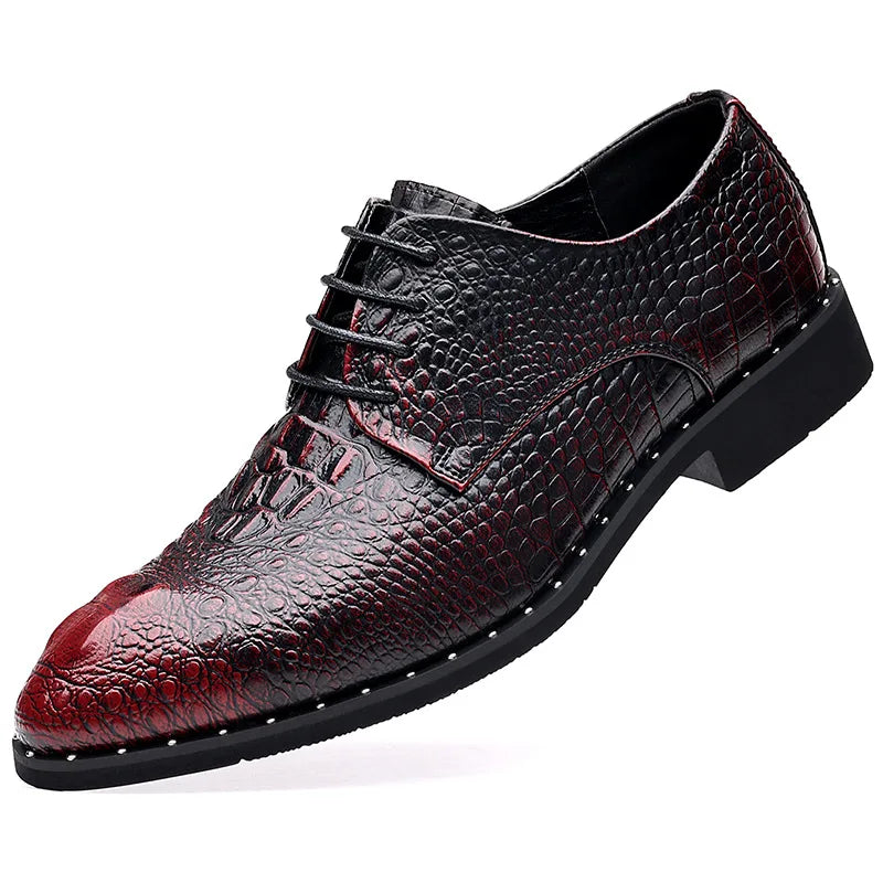 Men's Dress Shoes Business Formal Leather Lace Up All Season Comfortable Wedding Shoes Classic Business Casual Durable Footwear