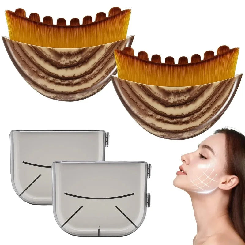 New Lymphatic Contour Face Brush, Lymphatic Drainage Massager for Face,Ergonomically Designed to Fit The Skin Precisely and Reli