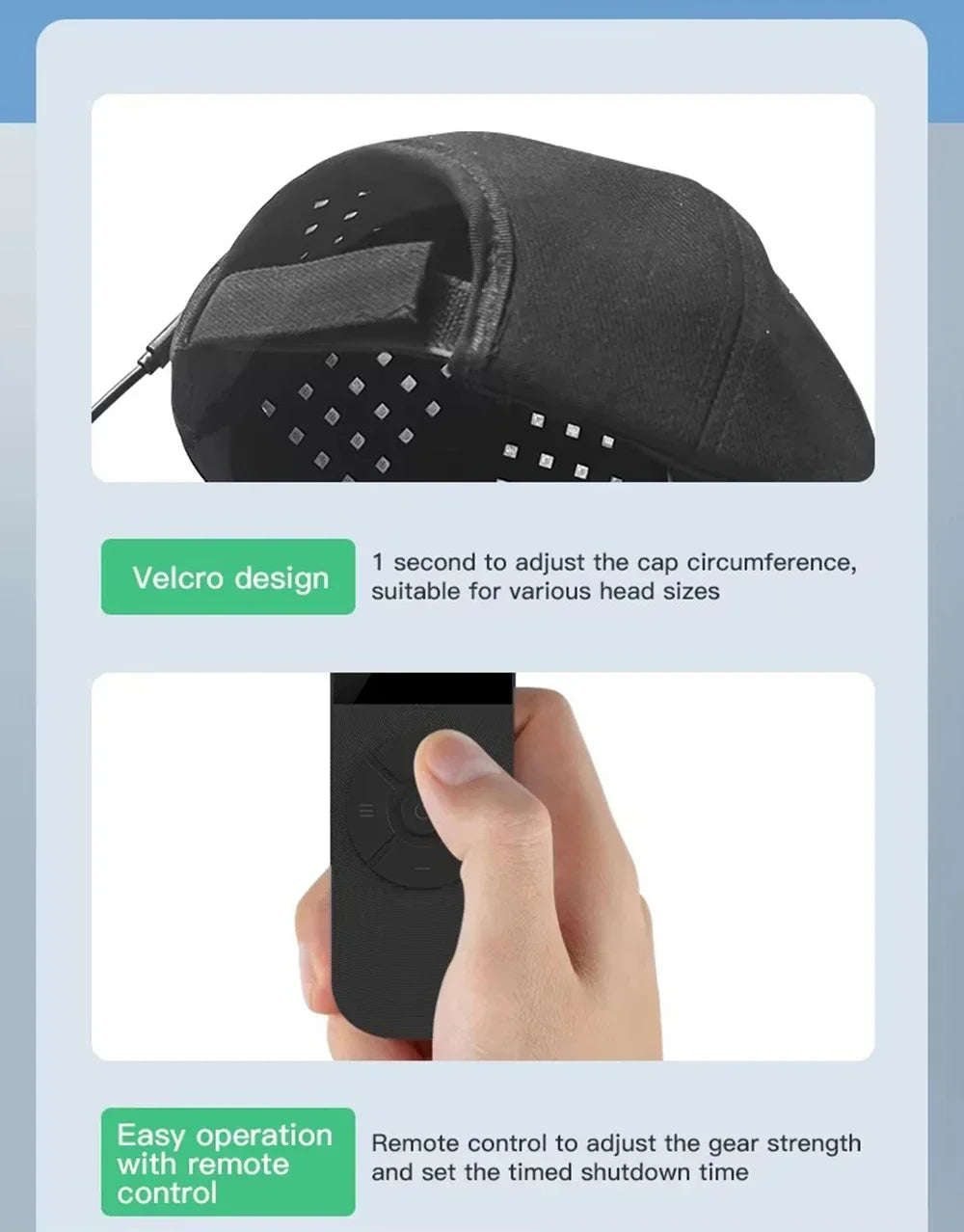 LED Red Light Therapy Hat For Hair Growth Red & Infrared Light Hair Growth Cap For Hair Loss Promote Hair Fast Regrow Care Cap
