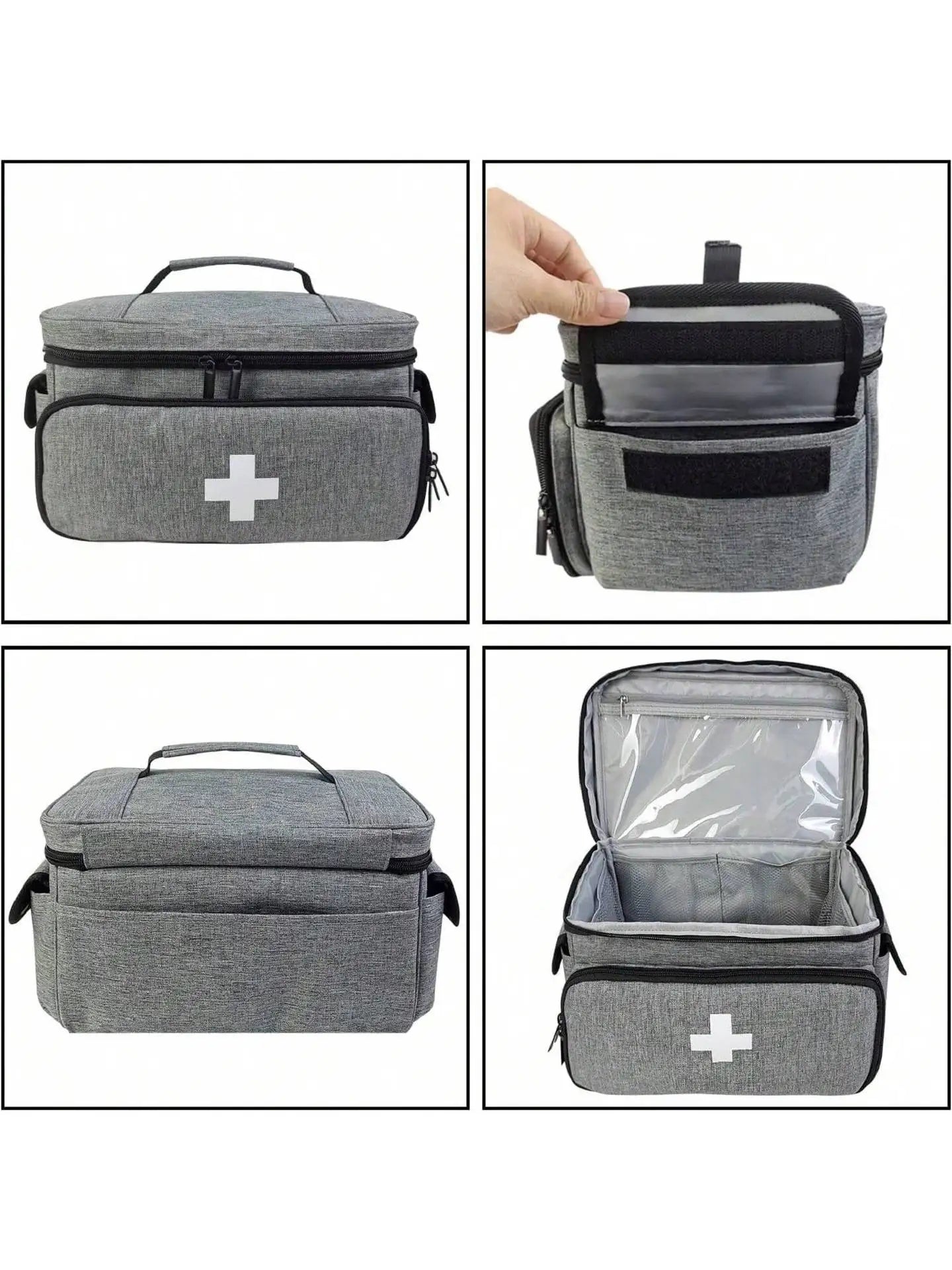 Multifunctional Medical Organizer - Portable First Aid Kit with Large Capacity for Home, Travel & Emergencies Medical Supplies