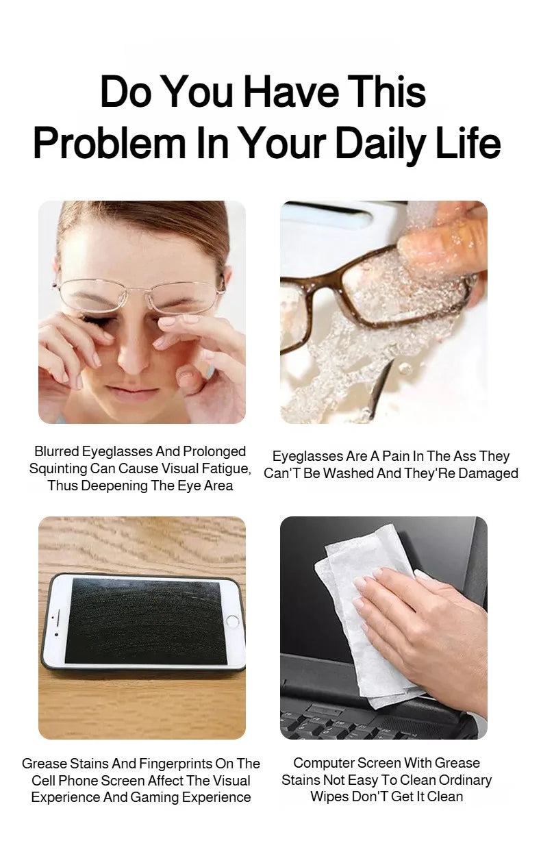 Eyeglass cleaning solution, eyeglass care liquid, frame and lens cleaner, computer screen cleaner