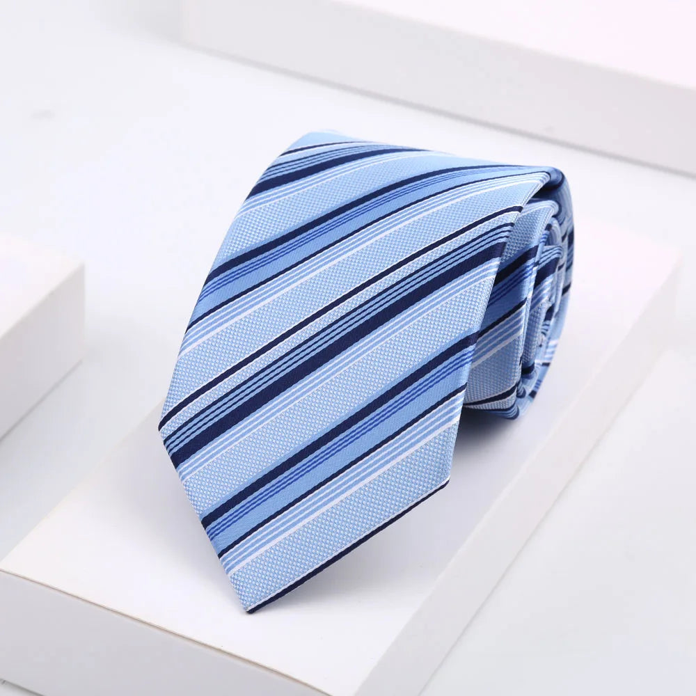 Men Ties Classic Business Necktie Stripes Tie for Man Gifts Neck Tie for Daily Wear Wedding Party Accessories