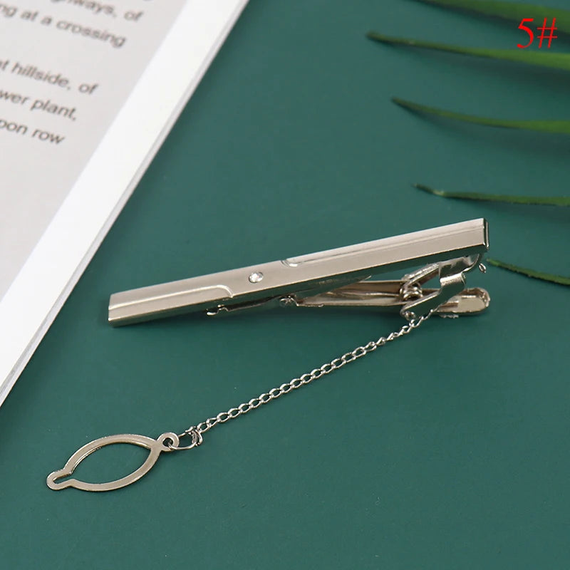 New Tie Clip Fashion Style Necktie Men Metal Simple Bar Clasp Practical Bowtie Clasp Tie Pin for Mens Gift Accessories