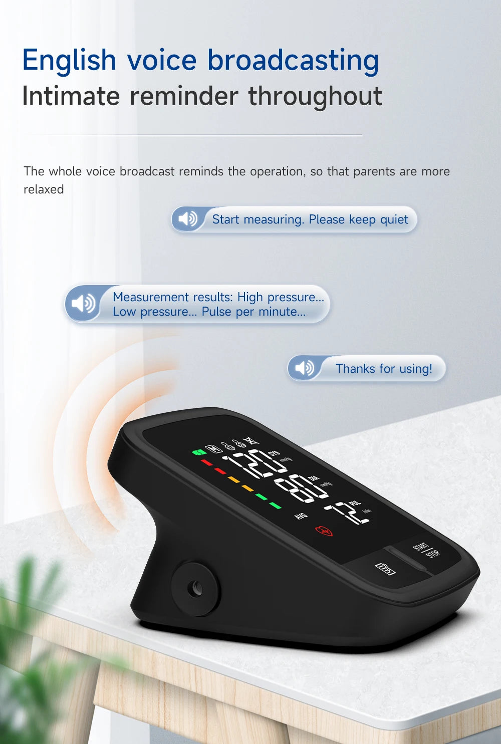 Yongrow Portable Digital Upper Arm Blood Pressure Monitor Measurement Tool Tonometer Sphygmomanometer baumanometro digitlal