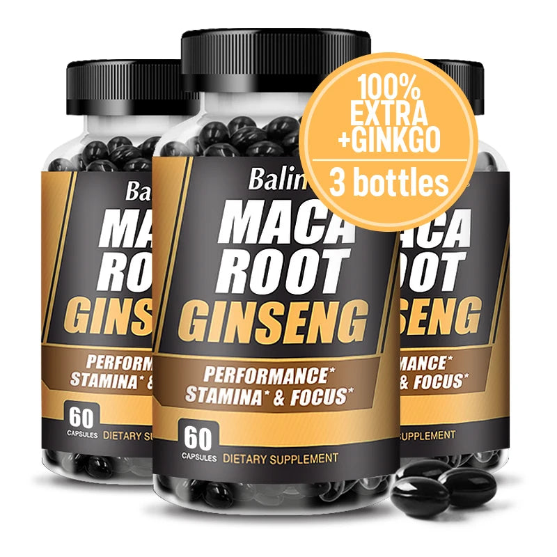 Natural Maca Extract - Aids endurance and strength, mood, performance supplement