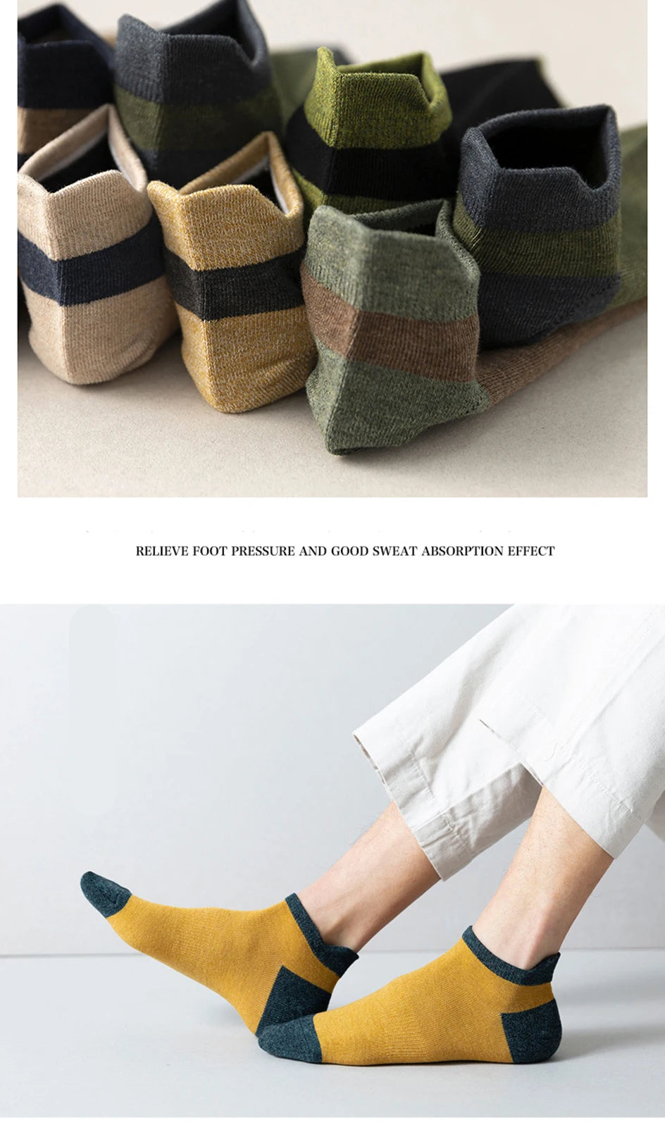 5 Pairs High Quality Cotton Men Short Socks Breathable Casual Spring Summer Crew Ankle Low-Cut Fashion Non-slip Sock for Male