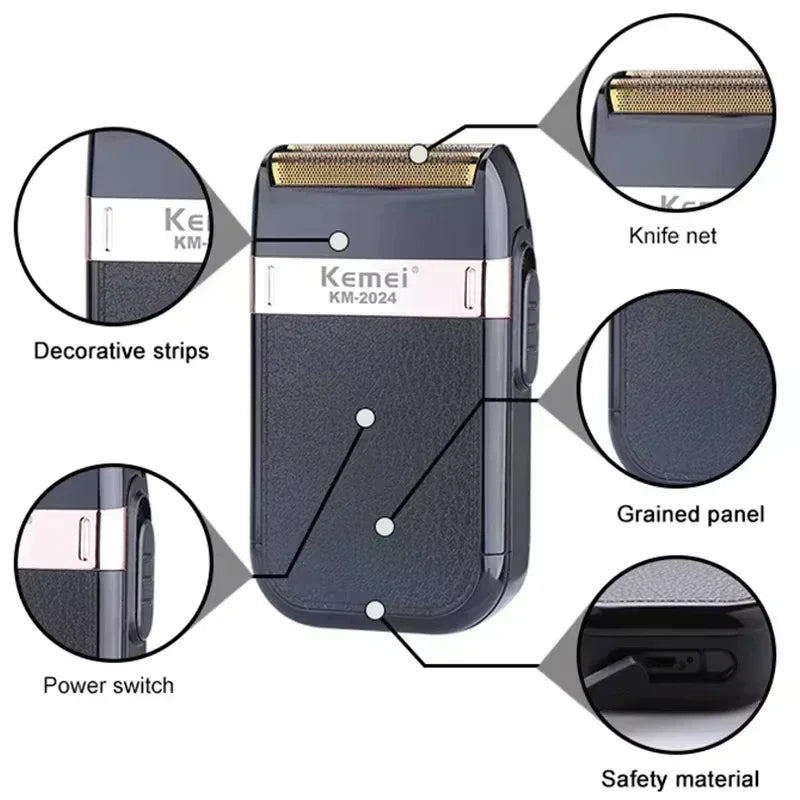 Kemei Hair Clippers Beard Clipper Rechargeable Men's Shaver Electric Hair Trimmer Kit Men KM-2628 KM-678 KM-2024 Hair Clipper