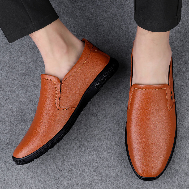 Leather Men Casual Shoes Breathable Soft Sole Office Loafers Shoes Men Designer Shoes Men Italian Brand Moccasins Zapatos Hombre