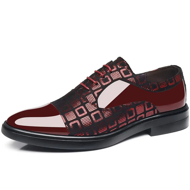 Luxury Dress Shoes for Men 2025 Spring Autumn Fashion Formal Suit Shoes Man Brand PU Leather Wedding Party Style Susiness Shoes