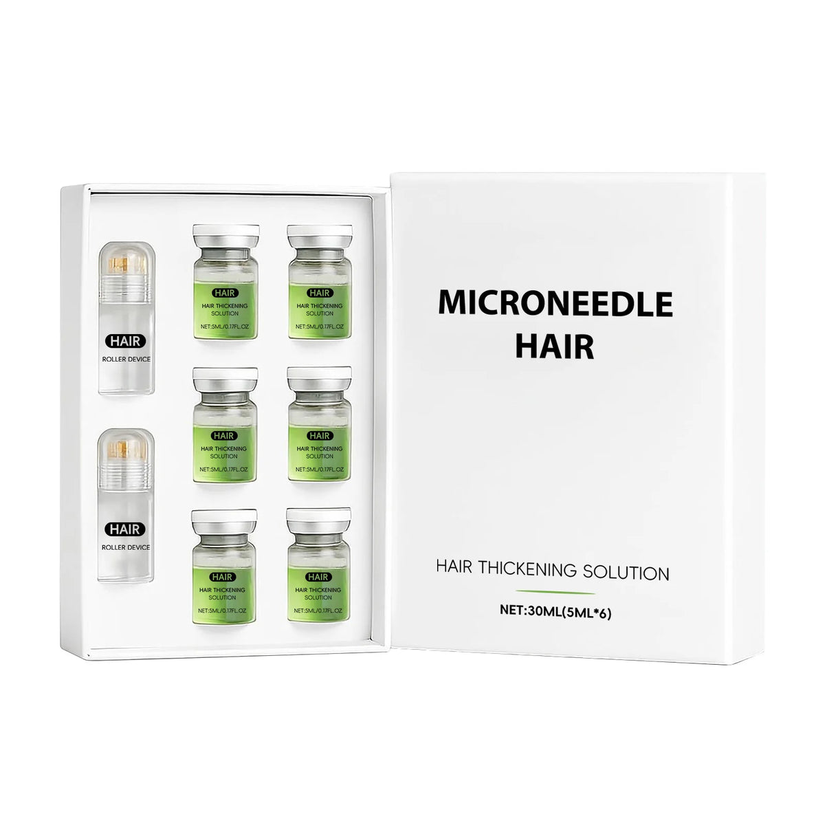 Microneedle Hair Regrowth Kit Solution Scalp Nourishing Serum For Hair Health Maintenance Needle Head Use Scalp Care Kit