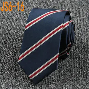 Fashion Ties for Men Accessories 6cm Fashion Business Wedding Classic Silk Tie Blue Black Red Men's Skinny Narrow Retro Necktie