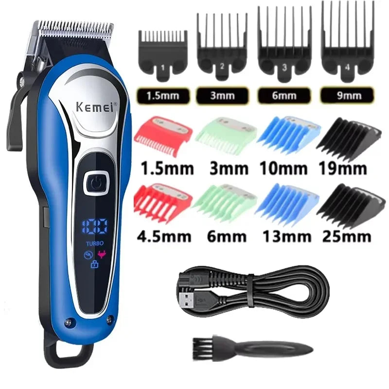 Kemei Hair Clipper KM-1995 Professional Hair Clipper Men's Electric Beard Knife Hair Clipper Hair Clipper Cordless Wired Trimmer
