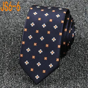 Fashion Ties for Men Accessories 6cm Fashion Business Wedding Classic Silk Tie Blue Black Red Men's Skinny Narrow Retro Necktie
