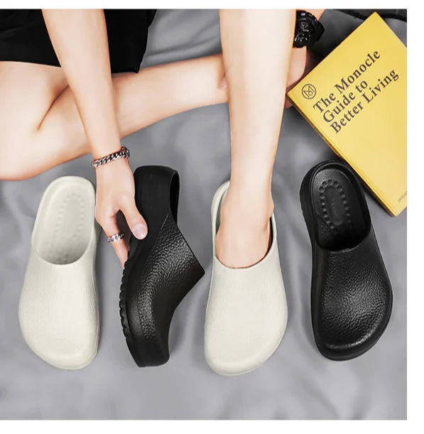 Comfortable Clogs for Women Men Eva Slip-on Chef Nurse Shoes Waterproof Slippers Lightweight Hospital Kitchen Safety Sandals