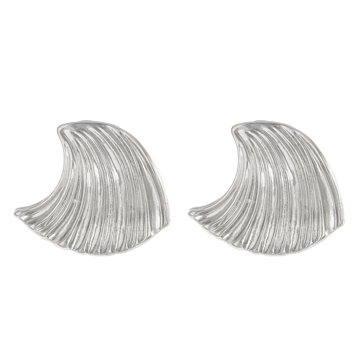 Stainless Steel Wrinkled Gold Color Earrings For Women Metal Earing Jewelry 2026 Trending Vintage Round Square Heart Earrings