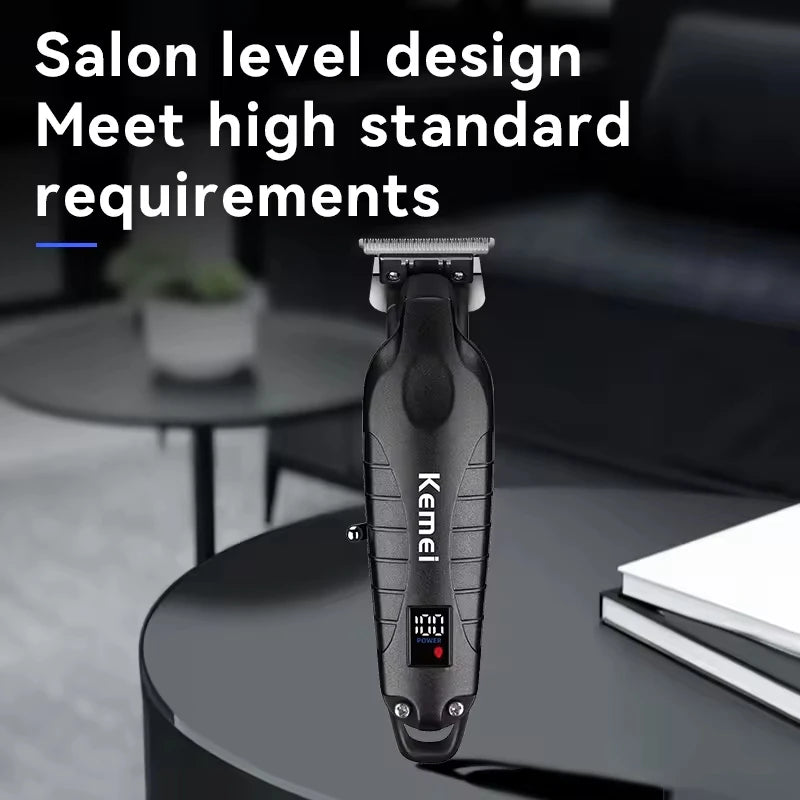 Kemei KM-2293 Original Electric Hair Clipper Rechargeable Hair Trimmer LCD Display Hairdresser Professional Cutting Machine