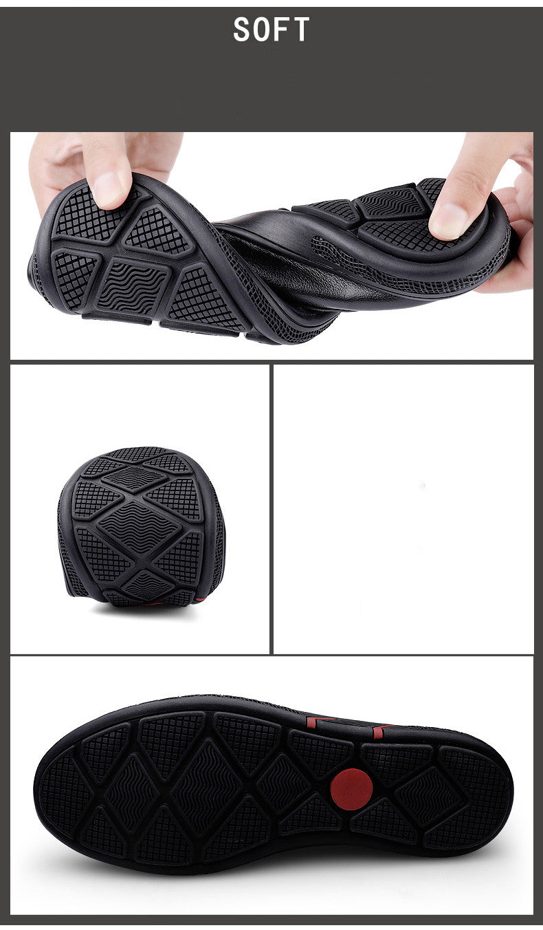 Leather Men Casual Shoes Breathable Soft Sole Office Loafers Shoes Men Designer Shoes Men Italian Brand Moccasins Zapatos Hombre