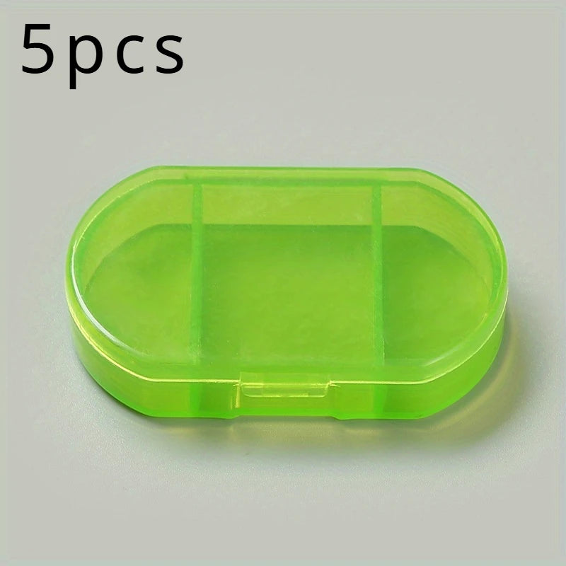 5PC Portable Mini Medicine Box: Keep Your Meds Organized on-the-Go!