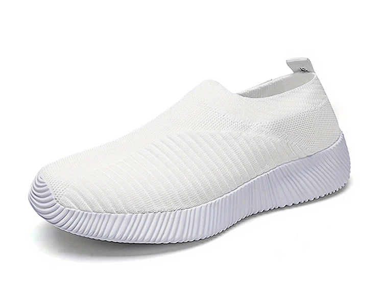 Women's Sneaker Slip On Women Sneakers Breather White Shoes Women Casual Sneaker Sports Shoes Comfortable Vulcanize Shoes Female