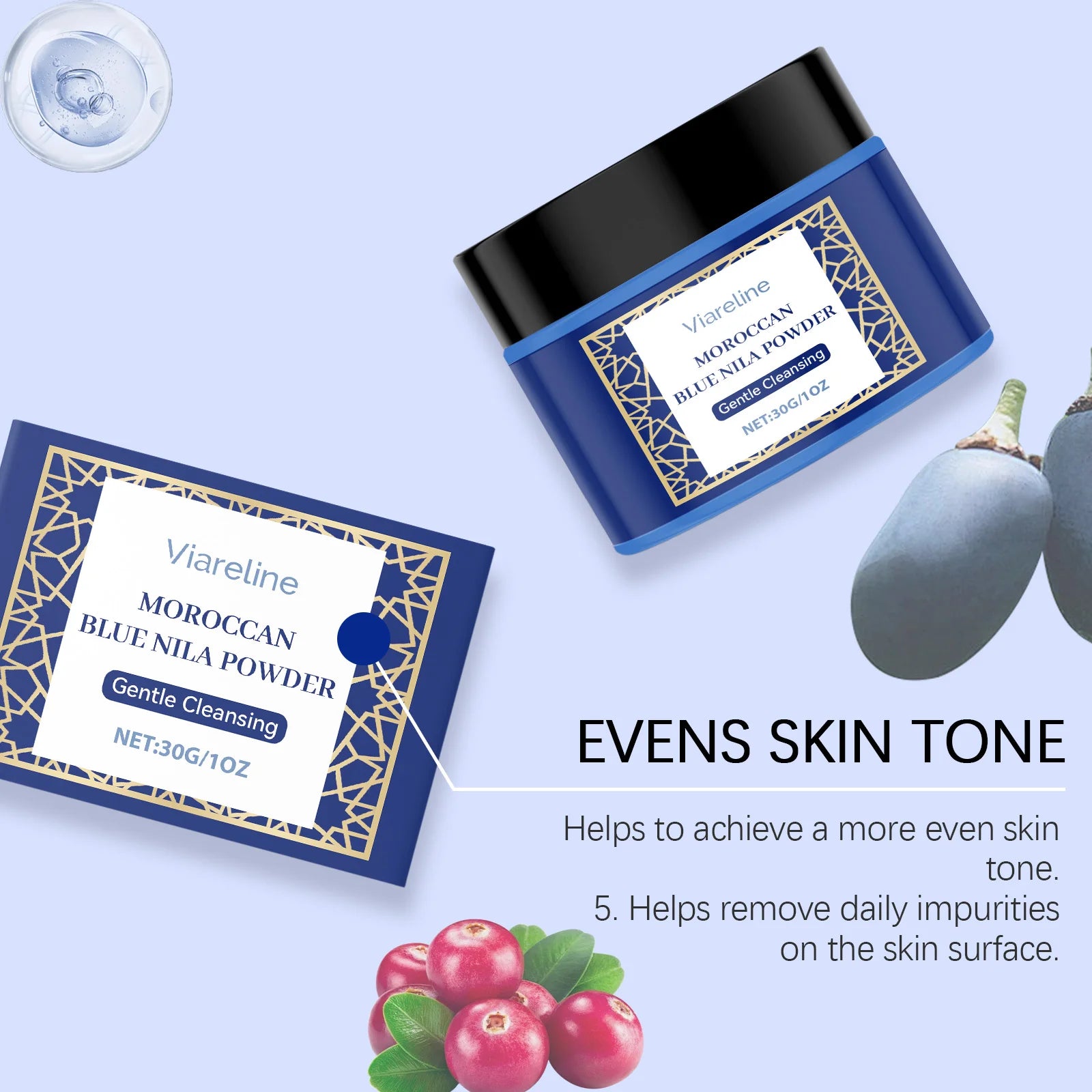 Facial Mask Powder Gentle Cleansing Pores Oil Control Brightening Increasing Elasticity Deep Hydration Glowing Skin Care Product