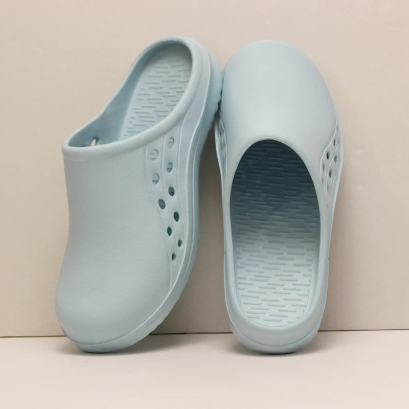 Unisex Scrub Clogs Nurse Medical Shoes EVA Ultra Light Anti Slip On Hospital Doctor Slippers Sandal Nursing Clog X06