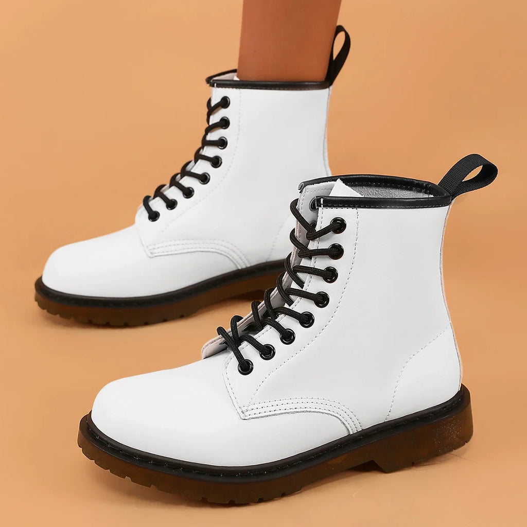 Handsome Fashion Platform Shoes for Women Waterproof Women's Boots Non-slip Wear-resistant Soft Bottom Ladies Casual Shoes