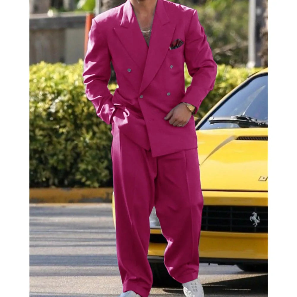 Man Formal Suits for Men Suit Set Wedding Luxury  Fashion Suit Dress  2 Piece Modern Men's Suits