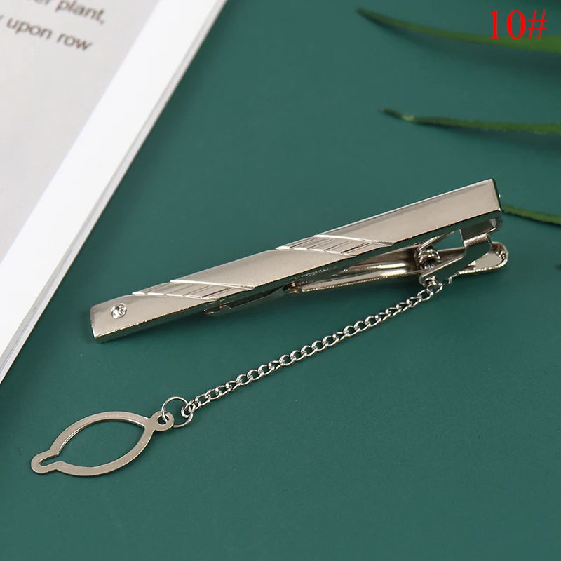 New Tie Clip Fashion Style Necktie Men Metal Simple Bar Clasp Practical Bowtie Clasp Tie Pin for Mens Gift Accessories