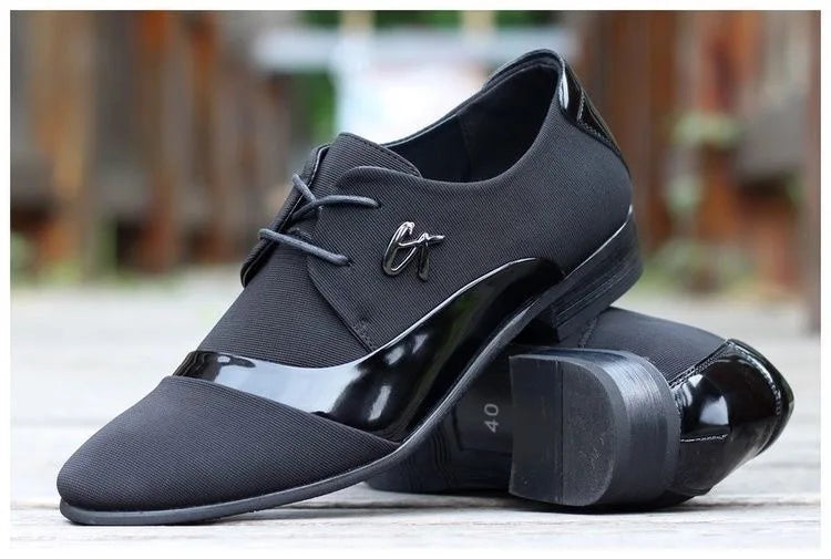 2026 New Men's Shoes Men Dress Shoes Leather Breathable Leisure Business Canvas Formal Shoes Men zapatos de hombre