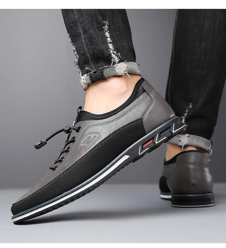 Men Dress Shoes Comfort Business Casual Oxford Shoes Fashion Dress Sneakers Office Working Walking Premium Leather Derby Shoe