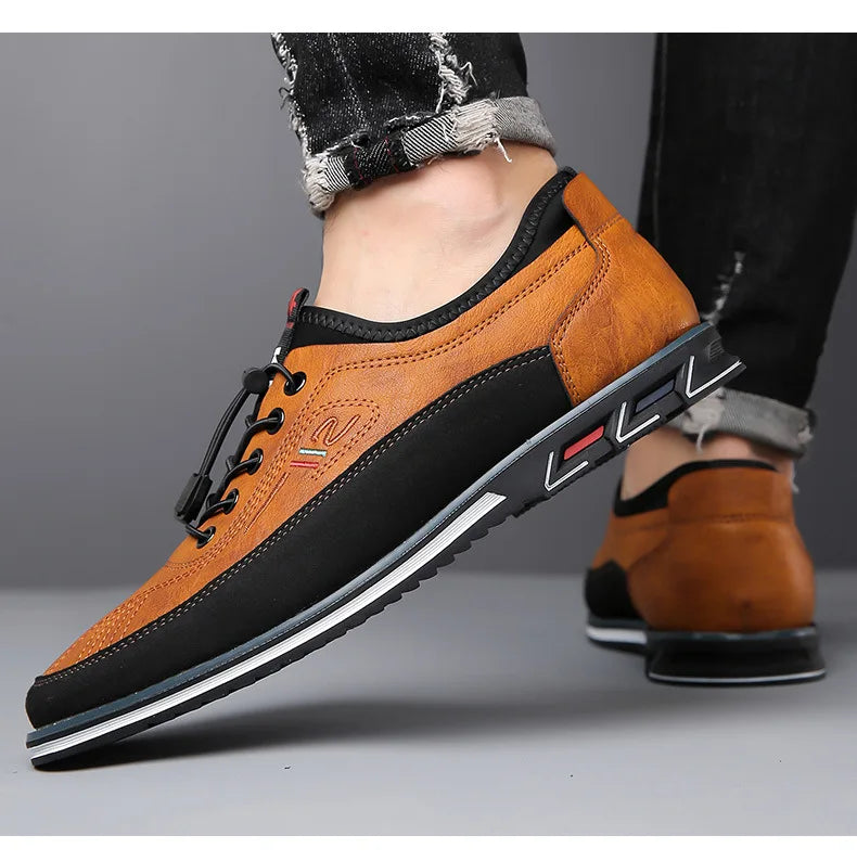 Men Dress Shoes Comfort Business Casual Oxford Shoes Fashion Dress Sneakers Office Working Walking Premium Leather Derby Shoe