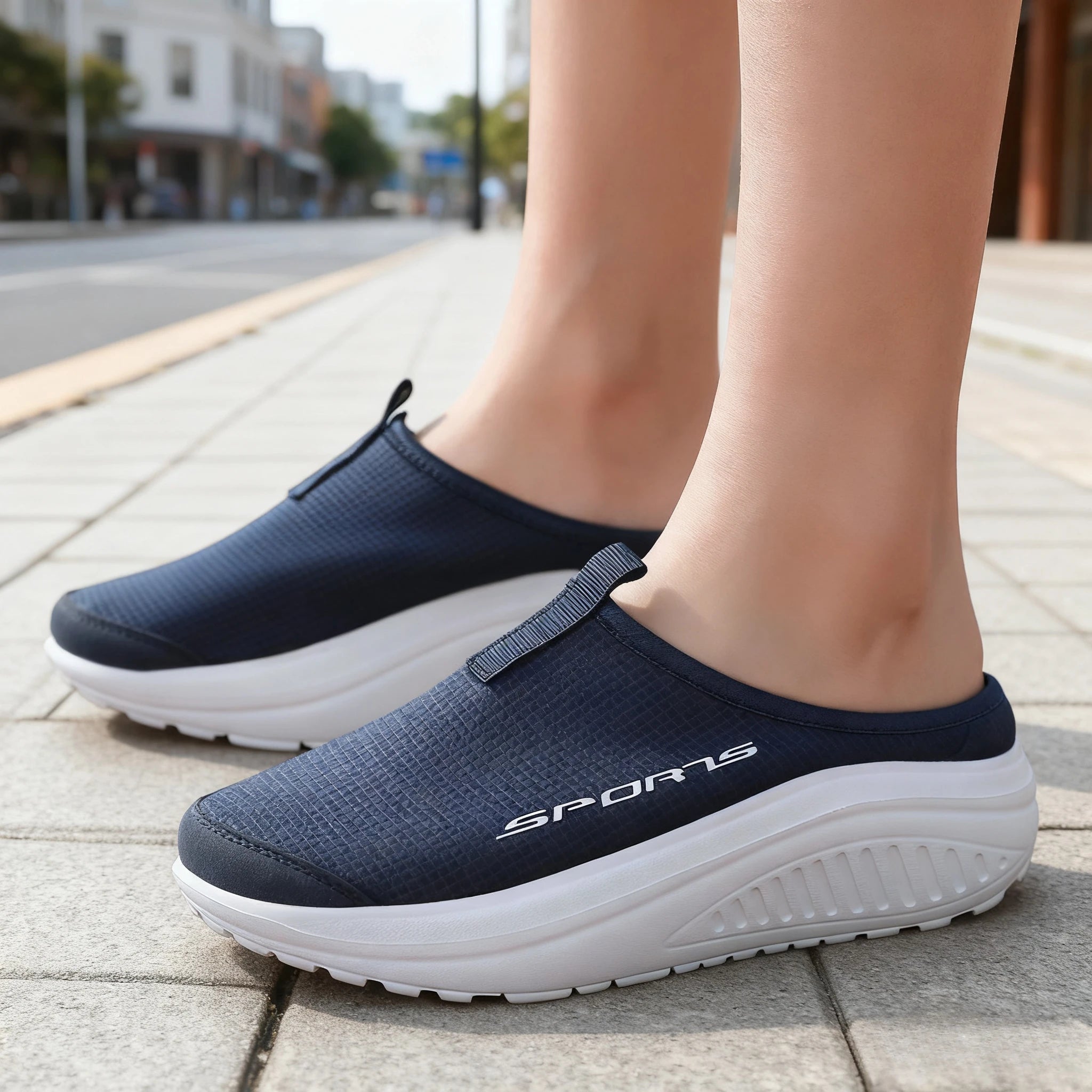 Men's and Women's Walking Shoes Lightweight and Comfortable Platform Wheels Slippers Cheap Breathable Casual Flat Shoes 2025