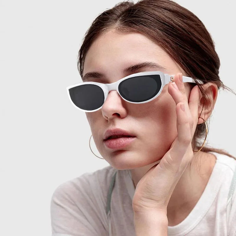 Fashion Cat Eye Sun Glasses for Women Classic Vintage Sunglasses Summer Uv Protection Female Black Eyewear Shades Eyeglasses
